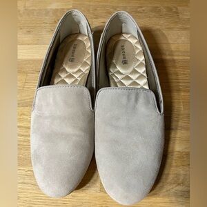 Birdies Gray Suede Loafers